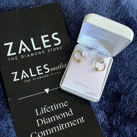 Zales Jewelers Zales Diamond Hoops Zales Diamond Earrings $99